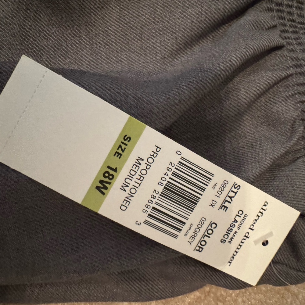 Alfred Dunner Charcoal Trousers